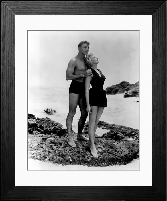 Framed Print : FROM HERE TO ETERNITY, Burt Lancaster, Deborah Kerr, 1953