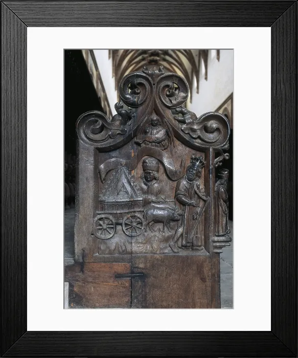 Framed Print : GERMANY. Maulbronn. Maulbronn Monastery. Choir stalls (1450). Gothic art. Sculpture on wood. AISA / Everett Collection (88431)**US SALES ONLY** Framed Print : GERMANY. Maulbronn. Maulbronn Monastery. Choir stalls (1450). Gothic art. Sculpture on wood. AISA / Everett Collection (88431)**US SALES ONLY**
