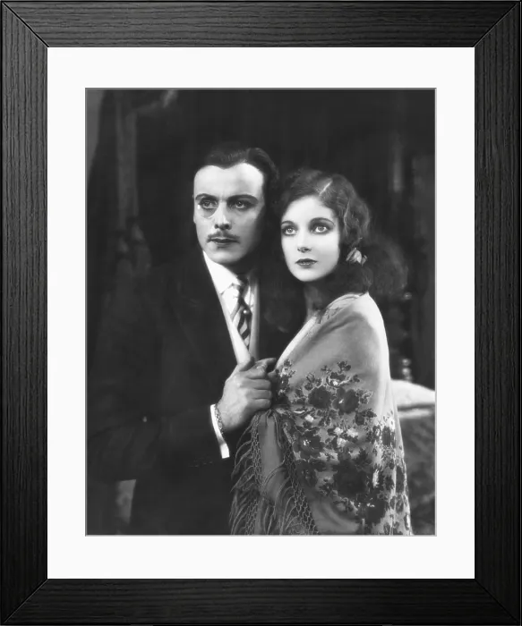Framed Print : LAUGH, CLOWN, LAUGH, from left: Nils Asther, Loretta Young, 1928
