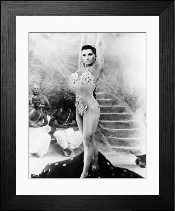 Framed Print : JOURNEY TO THE LOST CITY, (aka TIGER OF BENGAL, aka DER TIGER VON ESCHNAPUR, aka TOMB OF LOVE, aka THE INDIAN TOMB, aka DAS INDISCHE GRABMAL), Debra Paget, 1959