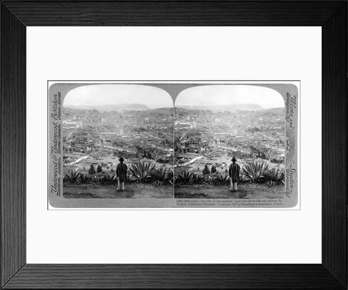 Framed Print : Quito, Ecuador, by Underwood & Underwood, circa 1907