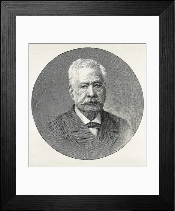 Framed Print : Lesseps, Ferdinand, vicomte de (1805-1894). Portrait published in 'The Illustrated London News'. Etching. AISA / Everett Collection**US SALES ONLY** Framed Print : Lesseps, Ferdinand, vicomte de (1805-1894). Portrait published in 'The Illustrated London News'. Etching. AISA / Everett Collection**US SALES ONLY**