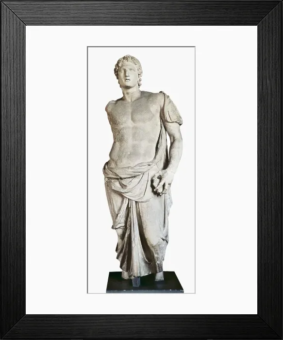 Framed Print : ALEXANDER the Great (356-323 BC). Hellenistic art. Sculpture on marble. TURKEY. Istanbul. Archaeological Museum. AISA / Everett Collection**US SALES ONLY**