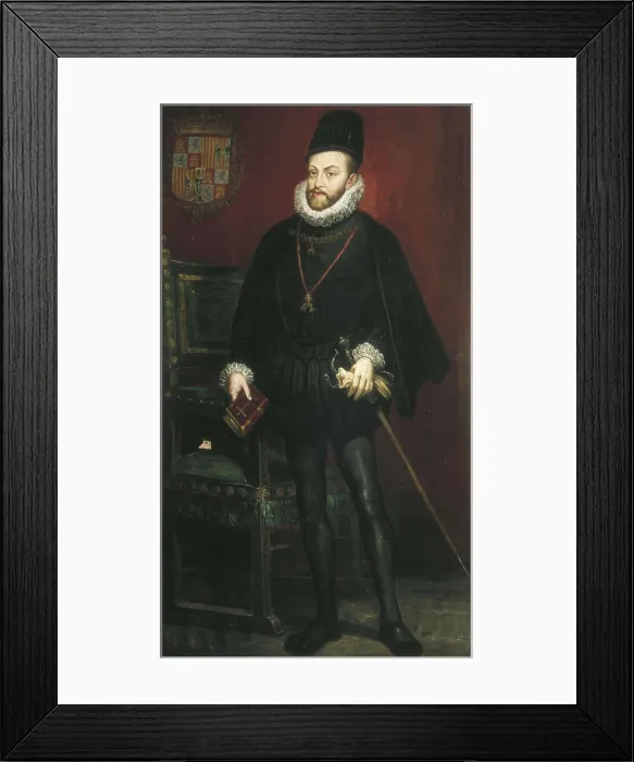 Framed Print : PHILIP II of Spain (1527-1598). Oil on canvas. Private Collection. AISA / Everett Collection**US SALES ONLY**