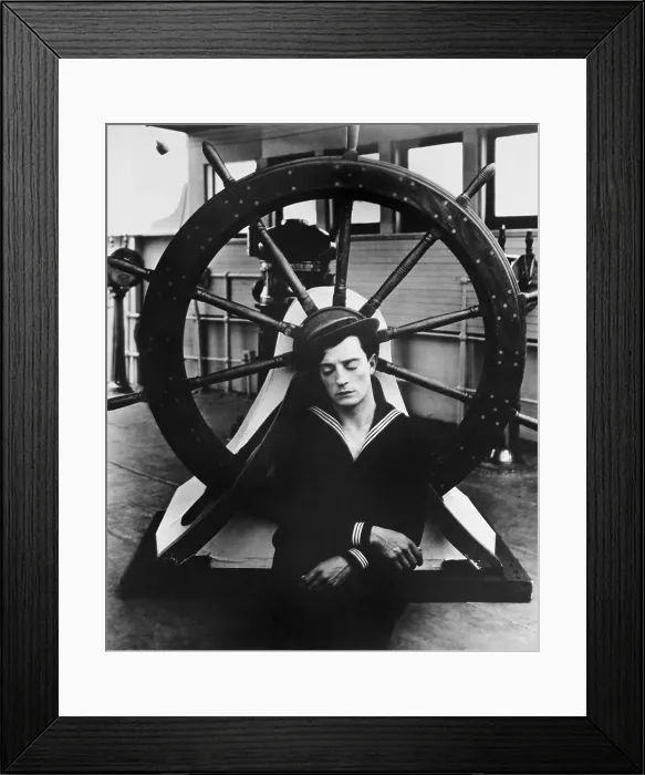 Framed Print : THE NAVIGATOR, Buster Keaton, 1924