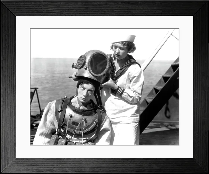 Framed Print : THE NAVIGATOR, Buster Keaton, Kathryn McGuire, 1924