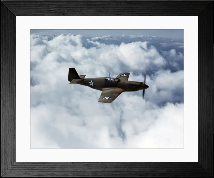 Framed Print : North American Aviation's P-51 Mustang Fighter, 1942 Framed Print : North American Aviation's P-51 Mustang Fighter, 1942