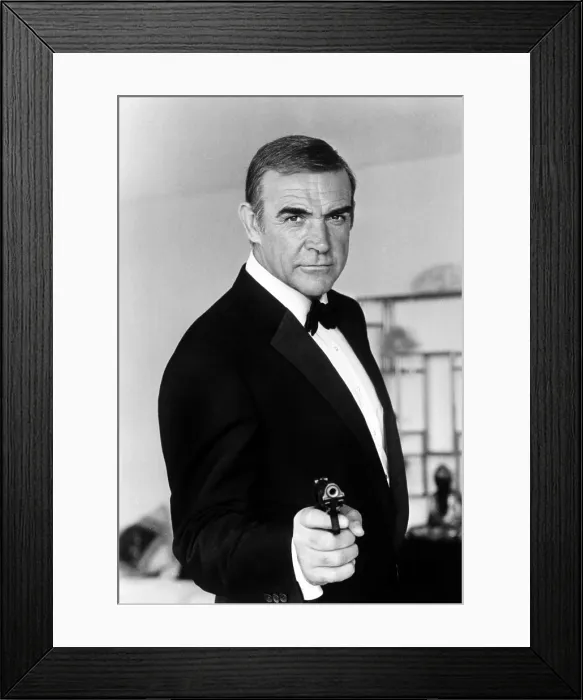 Framed Print : NEVER SAY NEVER AGAIN, Sean Connery, 1983 Framed Print : NEVER SAY NEVER AGAIN, Sean Connery, 1983