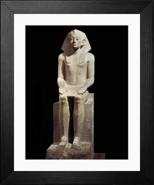 Framed Print : Amenemhat III. 1842 - 1796 BC. Seated statue. Egyptian art. Middle Kingdom. Sculpture on rock. EGYPT. Cairo. Egyptian Museum. AISA / Everett Collection**US SALES ONLY** Framed Print : Amenemhat III. 1842 - 1796 BC. Seated statue. Egyptian art. Middle Kingdom. Sculpture on rock. EGYPT. Cairo. Egyptian Museum. AISA / Everett Collection**US SALES ONLY**