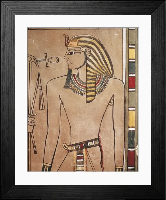 Framed Print : Tomb of Amenhotep II. EGYPT. Dayr al-Bahri. Valley of the Kings. Tomb of Amenhotep II. Egyptian art. New Kingdom. Painting. AISA / Everett Collection**US SALES ONLY**