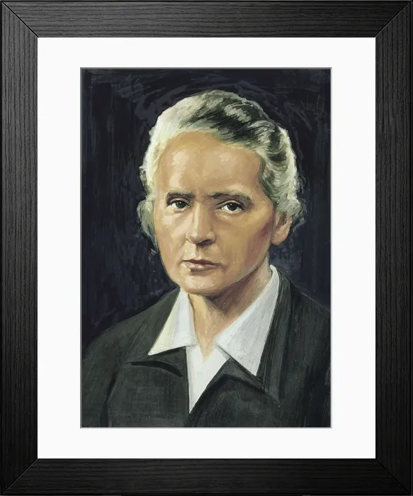 Framed Print : CURIE, Marie (1867-1934). Portrait of Marie Curie. Oil on canvas. AISA / Everett Collection**US SALES ONLY**