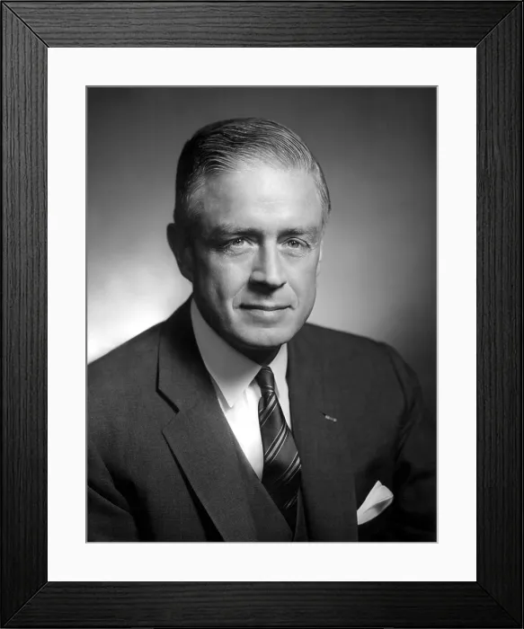 Framed Print : Thomas J. Watson, Jr. president of IBM in an undated portrait.. Courtesy: CSU Archives / Everett Collection Framed Print : Thomas J. Watson, Jr. president of IBM in an undated portrait.. Courtesy: CSU Archives / Everett Collection