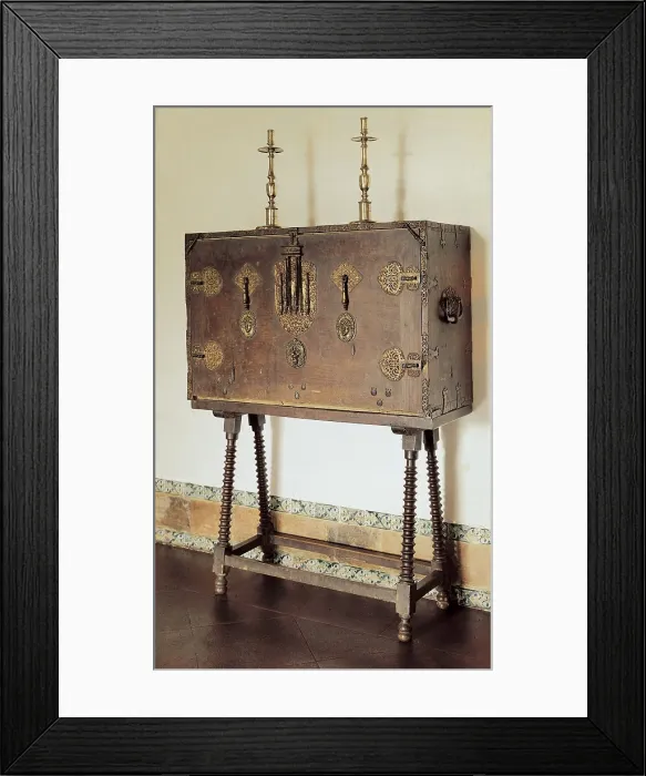 Framed Print : SPAIN. Toledo. Hospital de Tavera. Sideboard (16th c.). Furniture. AISA / Everett Collection (84437)**US SALES ONLY**