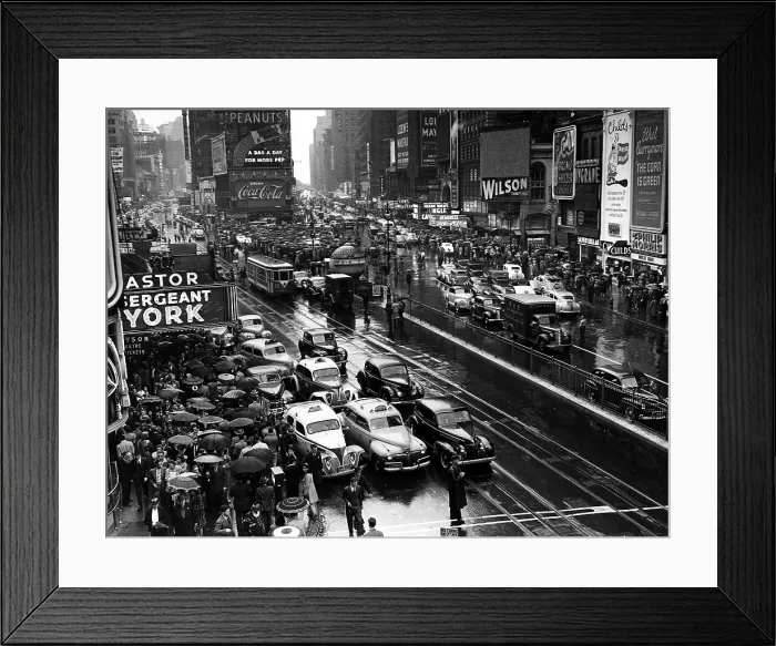 Framed Print : TIMES SQUARE, NY, June 4, 1941.. Courtesy: CSU Archives  /  Everett Collection