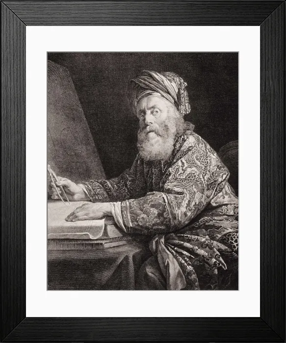 Framed Print : ARCHIMEDES (257-212 BC). Etching. AISA / Everett Collection**US SALES ONLY** Framed Print : ARCHIMEDES (257-212 BC). Etching. AISA / Everett Collection**US SALES ONLY**