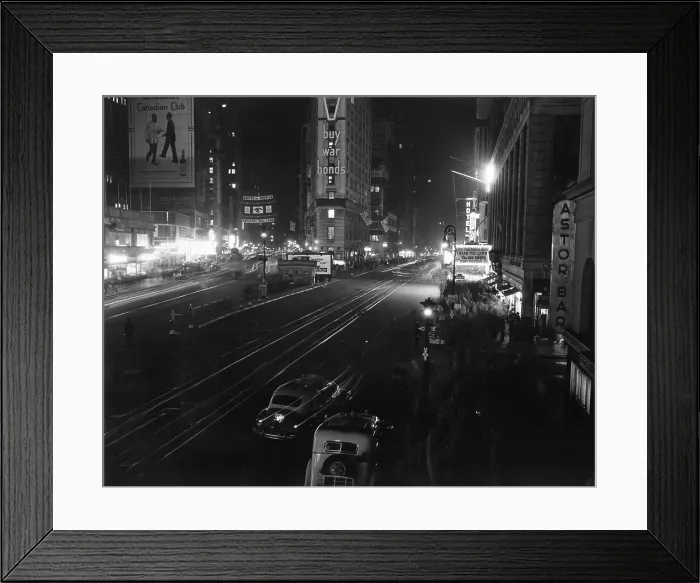 Framed Print : TIMES SQUARE, NY, November 1, 1943.. Courtesy: CSU Archives  /  Everett Collection