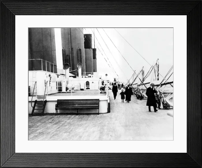 Framed Print : RMS Titanic, which sank after hitting an iceberg on its maiden voyage, 1912.. Courtesy: CSU Archives / Everett Collection Framed Print : RMS Titanic, which sank after hitting an iceberg on its maiden voyage, 1912.. Courtesy: CSU Archives / Everett Collection