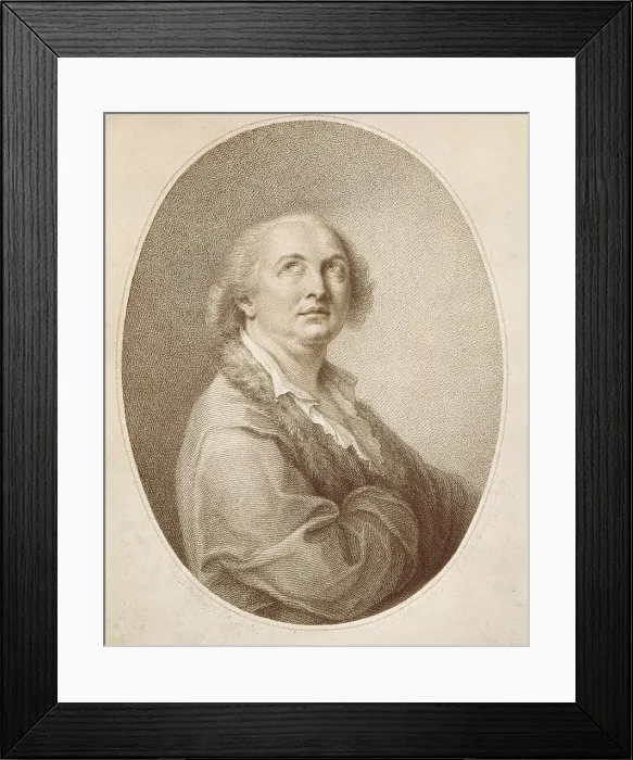 Framed Print : CAGLIOSTRO, Giuseppe Balsamo, Count of (1743-1795). Engraving by Bartolozzi. Litography. FRANCE. Paris. Muse Carnavalet (Carnavalet Museum)
