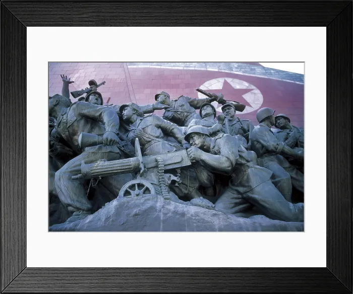 Framed Print : NORTH KOREA. SOUTH PYONGYANG. Pyongyang. Mansudae Grand Monument (1972), depicting the Korean revolution. Detail. AISA / Everett Collection**US SALES ONLY** Framed Print : NORTH KOREA. SOUTH PYONGYANG. Pyongyang. Mansudae Grand Monument (1972), depicting the Korean revolution. Detail. AISA / Everett Collection**US SALES ONLY**