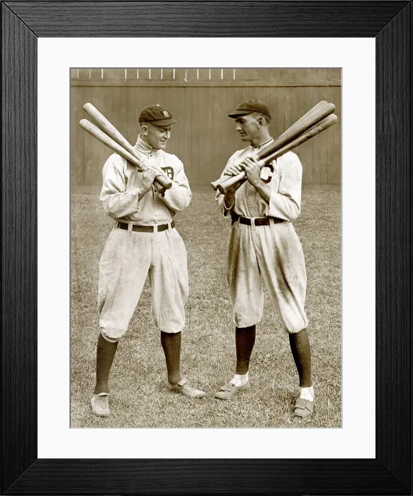 Framed Print : Baseball. Ty Cobb, Detroit, and Shoeless Joe Jackson, Cleveland, ca. 1913 Framed Print : Baseball. Ty Cobb, Detroit, and Shoeless Joe Jackson, Cleveland, ca. 1913