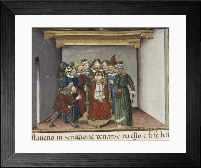 Framed Print : DE PREDIS, Cristoforo (1440-1486). Stories of Saint Joachim, Saint Anne, Virgin Mary, Jesus, the Baptist and the End of the World. 1476 Framed Print : DE PREDIS, Cristoforo (1440-1486). Stories of Saint Joachim, Saint Anne, Virgin Mary, Jesus, the Baptist and the End of the World. 1476