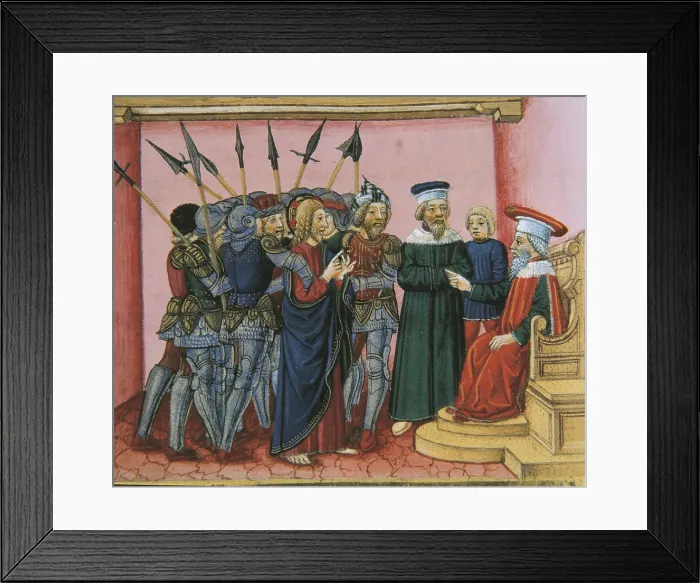 Framed Print : DE PREDIS, Cristoforo (1440-1486). Stories of Saint Joachim, Saint Anne, Virgin Mary, Jesus, the Baptist and the End of the World. 1476 Framed Print : DE PREDIS, Cristoforo (1440-1486). Stories of Saint Joachim, Saint Anne, Virgin Mary, Jesus, the Baptist and the End of the World. 1476