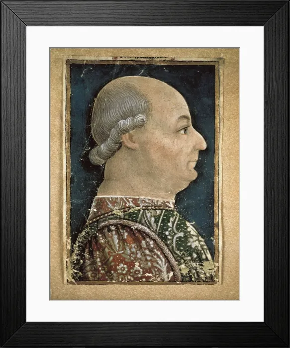 Framed Print : Sforza, Francesco (1401-1466). Duke of Milan (1450-1466), Count of Ariano and Tricarico 1417 and Mont'Alto 1418, Count of Pavia 1447. Lombardian school. Renaissance art