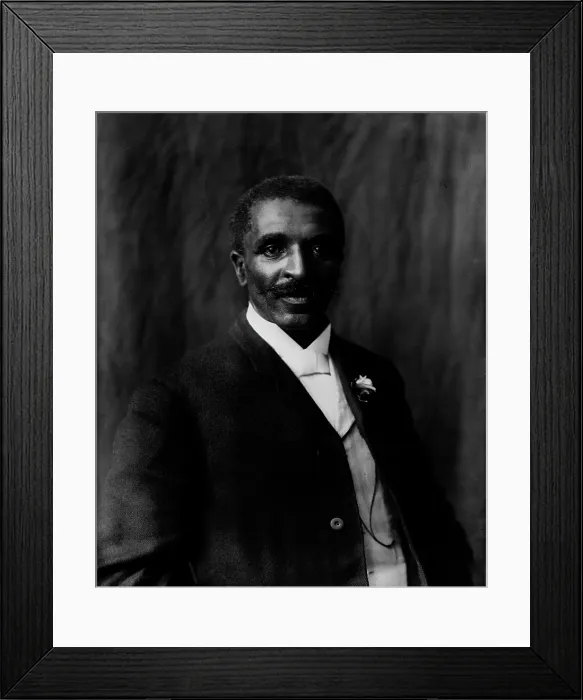 Framed Print : George Washington Carver (1864-1943), African American botanist, teacher and former slave, Tuskegee Institute, Tuskegee, Alabama, photograph by Frances Benjamin Johnston, 1906