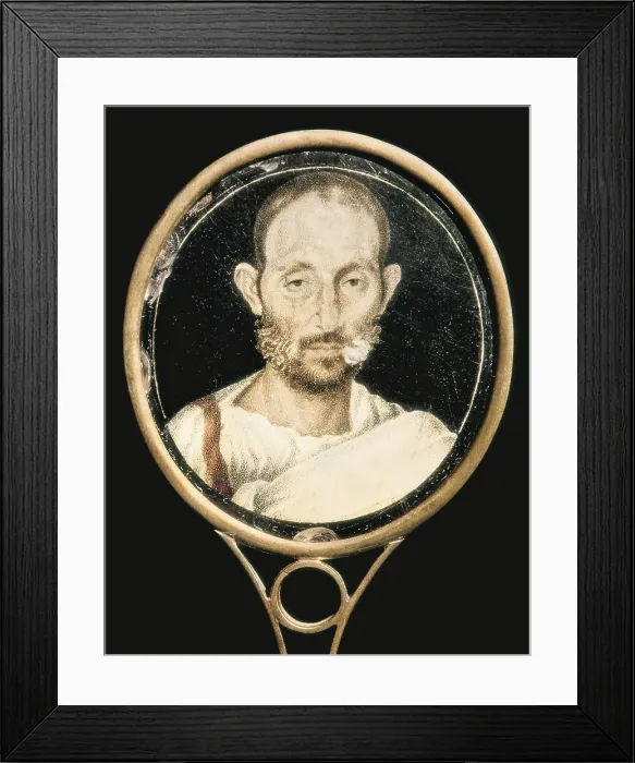 Framed Print : Portrait of a man on glass. Roman art. Glass and Crystal. ITALY. Venice. Murano. Antique Glass Museum. - Iberfoto / Everett Collection (240286)**US SALES ONLY** Framed Print : Portrait of a man on glass. Roman art. Glass and Crystal. ITALY. Venice. Murano. Antique Glass Museum. - Iberfoto / Everett Collection (240286)**US SALES ONLY**