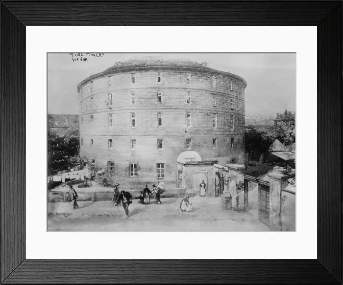 Framed Print : Fool's Tower (aka The Narrenturm), home for mental patients, built in 1782, Vienna, Austria, photograph circa 1900-1920s Framed Print : Fool's Tower (aka The Narrenturm), home for mental patients, built in 1782, Vienna, Austria, photograph circa 1900-1920s