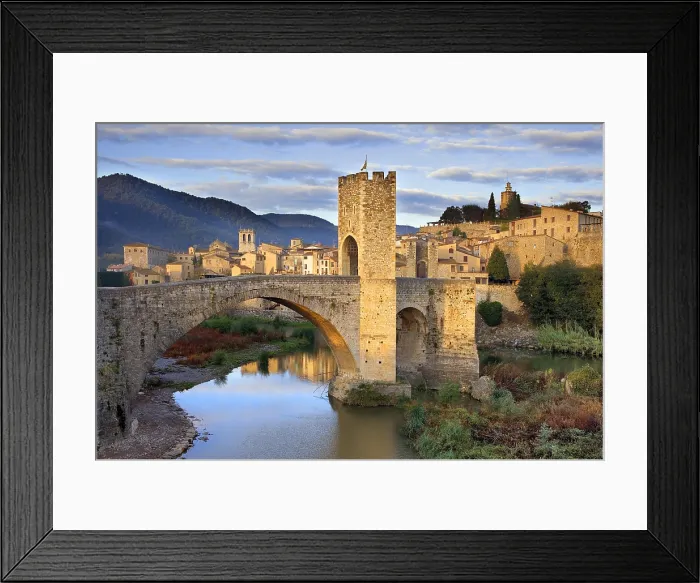 Framed Print : SPAIN. Besalu. Romanesque bridge over the Fluvi river. Romanesque art. - Lucas Vallecillos / Iberfoto / Everett Collection (253230)**US SALES ONLY** Framed Print : SPAIN. Besalu. Romanesque bridge over the Fluvi river. Romanesque art. - Lucas Vallecillos / Iberfoto / Everett Collection (253230)**US SALES ONLY**