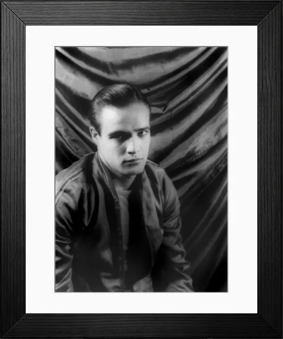 Framed Print : Marlon Brando (1924-2004), American actor, photograph by Carl Van Vechten, December 27, 1948