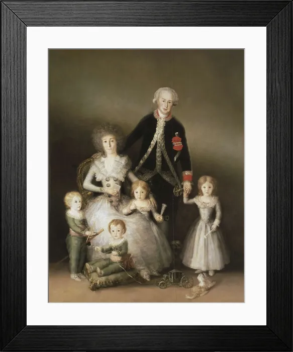Framed Print : GOYA Y LUCIENTES, Francisco de (1746-1828). The Duke of Osuna and his Family. 1788. Oil on canvas. SPAIN. Madrid. Prado Museum. AISA / Everett Collection**US SALES ONLY**