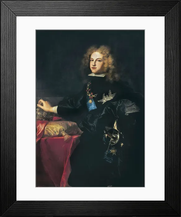 Framed Print : RIGAUD, Jacint Rigaud i Ros, called Hyacinthe (1659-1743). Philip V, King of Spain. 1701. Baroque art. Oil on canvas. SPAIN. Madrid. Prado Museum
