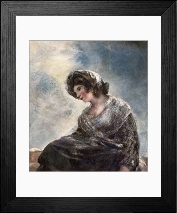 Framed Print : GOYA Y LUCIENTES, Francisco de (1746-1828). The Milkmaid of Bordeaux. ca. 1827. Oil on canvas. SPAIN. Madrid. Prado Museum. AISA / Everett Collection**US SALES ONLY**