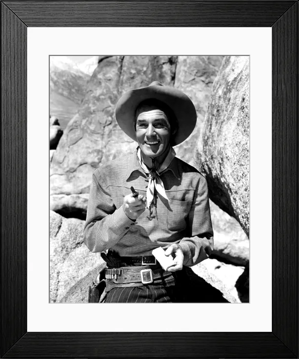 Framed Print : THE NEVADAN, Randolph Scott, 1950