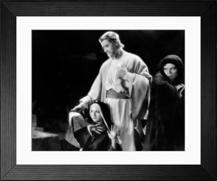 Framed Print : THE KING OF KINGS, Julia Faye, H. B. Warner, Josephine Norman, 1927 Framed Print : THE KING OF KINGS, Julia Faye, H. B. Warner, Josephine Norman, 1927