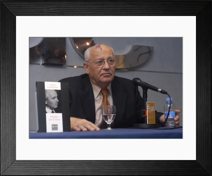 Framed Print : GORBACHEVMikhail Sergeyevich (1931). Soviet politician. Chief of the government of the USSR (1985-1991). Nobel Peace Prize in 1990. 2004