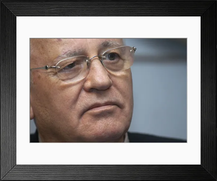Framed Print : GORBACHEVMikhail Sergeyevich (1931). Soviet politician. Chief of the government of the USSR (1985-1991). Nobel Peace Prize in 1990. 2004