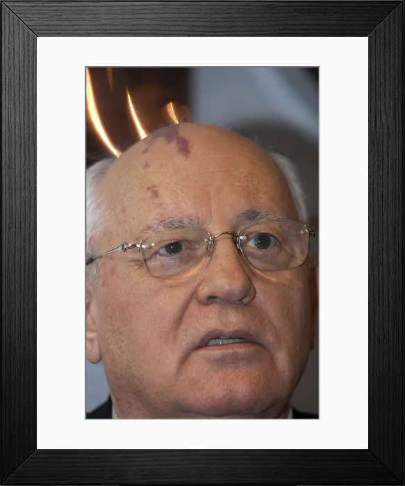 Framed Print : GORBACHEVMikhail Sergeyevich (1931). Soviet politician. Chief of the government of the USSR (1985-1991). Nobel Peace Prize in 1990. 2004