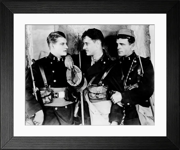 Framed Print : BEAU GESTE, from left, Ralph Forbes, Ronald Colman, Neil Hamilton, 1926