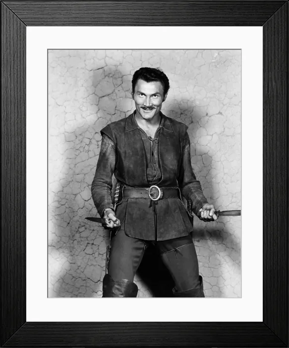 Framed Print : KISS OF FIRE, Jack Palance, 1955
