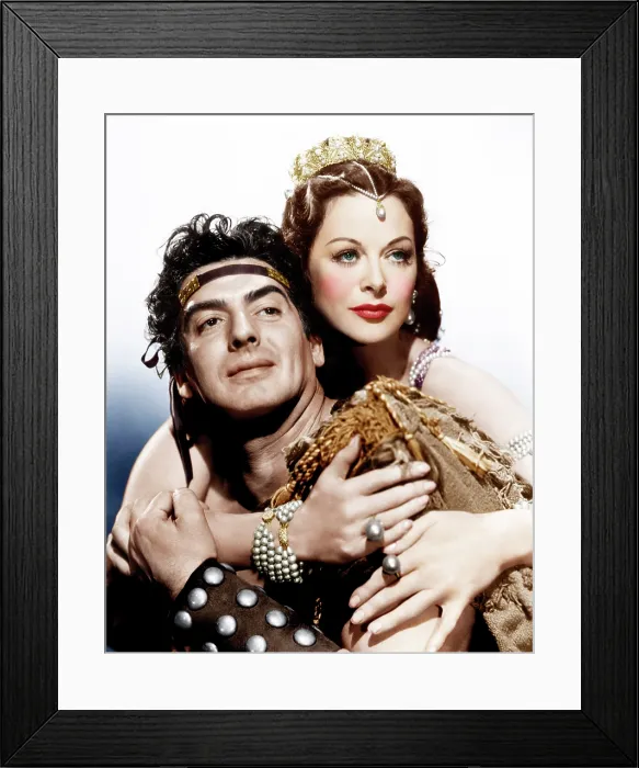 Framed Print : SAMSON AND DELILAH, from left: Victor Mature, Hedy Lamarr, 1949