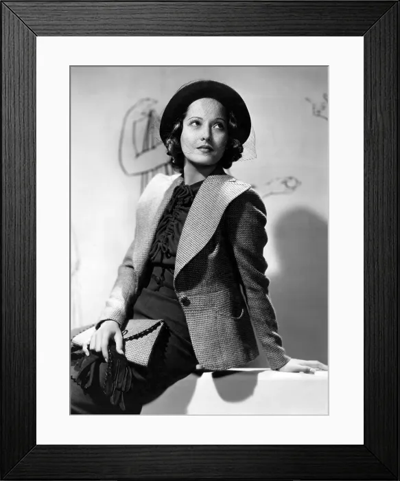 Framed Print : BELOVED ENEMY, Merle Oberon wearing outfit designed by Omar Kiam, 1936 Framed Print : BELOVED ENEMY, Merle Oberon wearing outfit designed by Omar Kiam, 1936