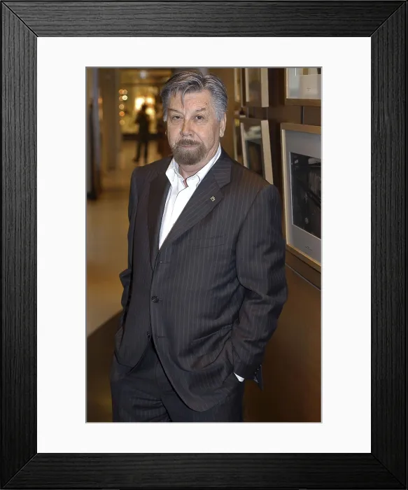 Framed Print : PORCELBaltasar (1937). Spanish writer. 2005. Oscar Elias / AISA / Everett Collection (184374)**US SALES ONLY**