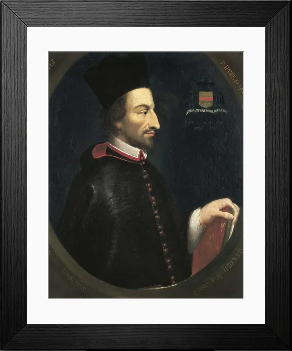 Framed Print : DUTHIELT, Louis (17th century). Cornelius Jansen, bishop of Ypres. 1659. Oil on canvas. FRANCE. Versailles. National Museum of Versailles. AISA / Everett Collection**US SALES ONLY**