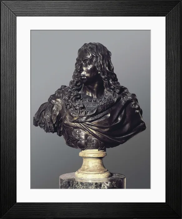 Framed Print : COYSEVOX, Antoine (1640-1720). The Prince of Cond. 1688. Bust. Baroque art. Sculpture on bronze. FRANCE. Paris. Louvre Museum. AISA / Everett Collection**US SALES ONLY**