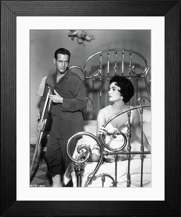 Framed Print : CAT ON A HOT TIN ROOF, Paul Newman, Elizabeth Taylor, 1958