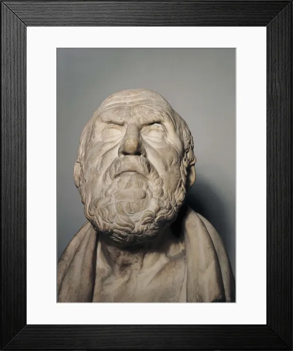 Framed Print : CHRYSIPPUS (c. 280-c. 206 BC). Sculpture on marble. UNITED KINGDOM. London. The British Museum. AISA / Everett Collection**US SALES ONLY**