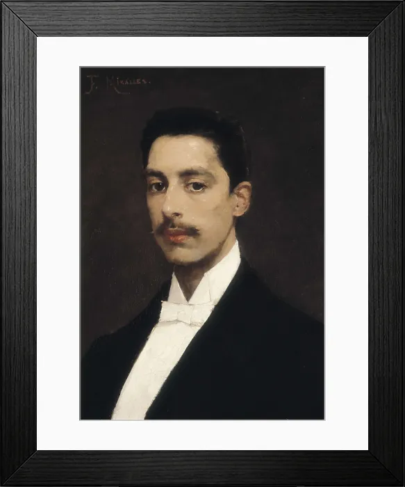 Framed Print : MIRALLES I GALAUP, Francesc (1848-1901). Portrait of Enrique Granados. end 19th c. Oil on canvas. AISA / Everett Collection**US SALES ONLY**